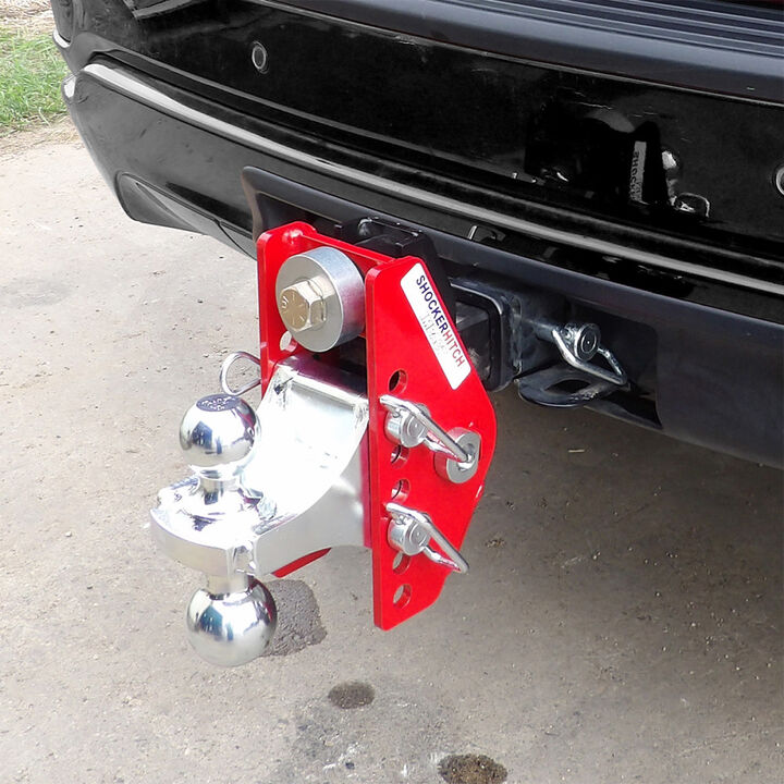 Shocker Hitch Impact 14K 2 1/2 Inch Cushion Hitch & Black Combo Ball Mount with 2 Inch & 2 5/16 Inch Hitch Balls, large image number 9