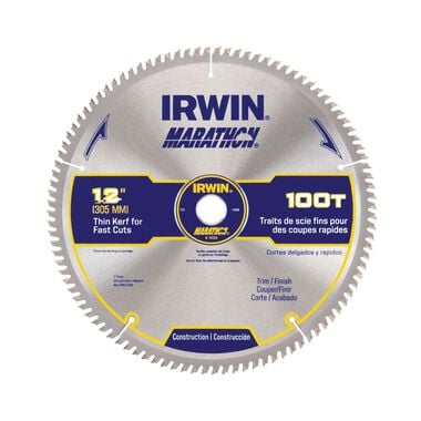 Irwin Marathon Carbide Table / Miter Circular Blade 12-Inch 100
