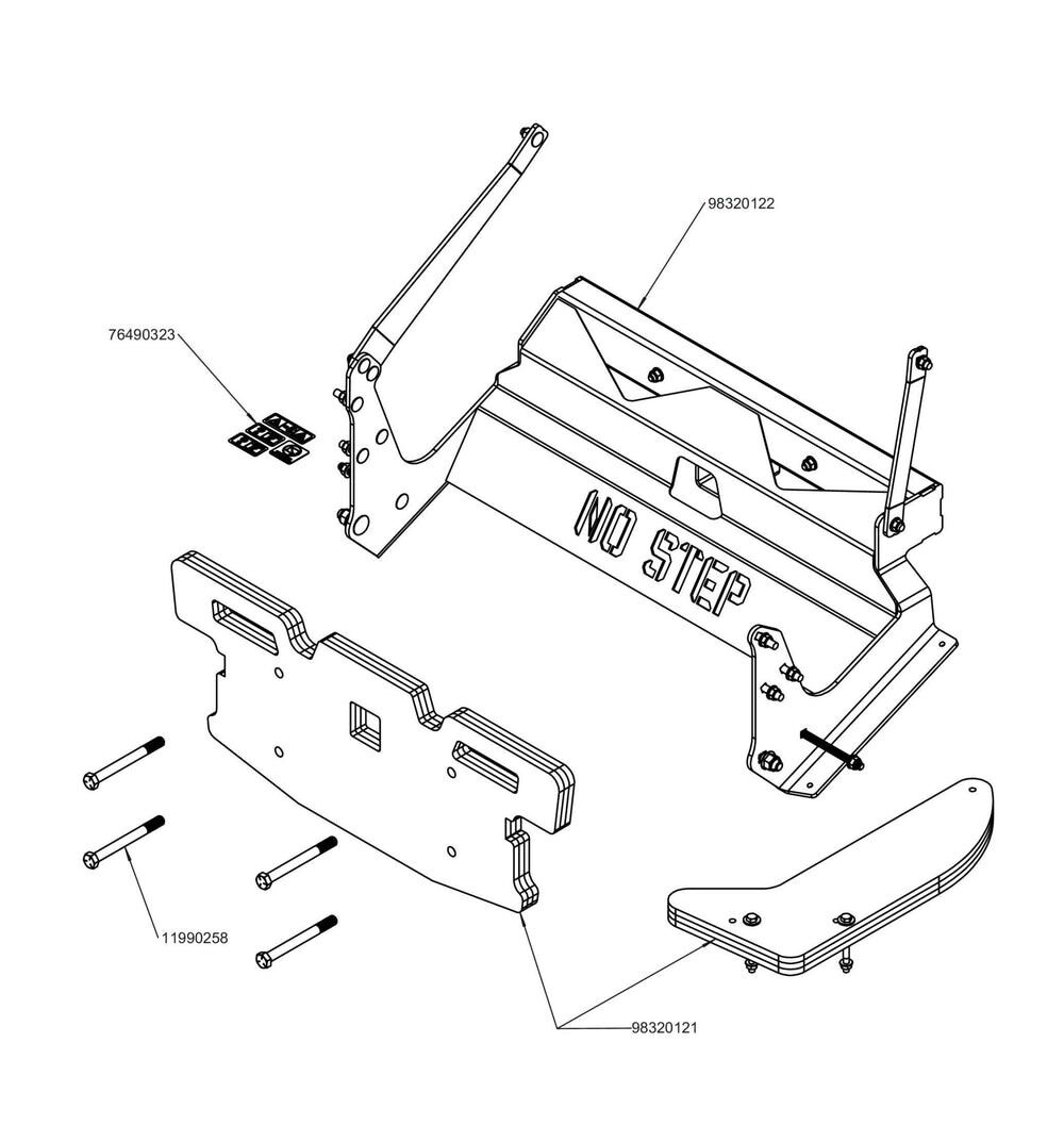 WRIGHT Grass Collection System Adapter Kit for Stander LG Lawn Mowers, large image number 1