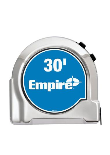 Empire Level 30 Ft. Chrome Tape Measure, large image number 1