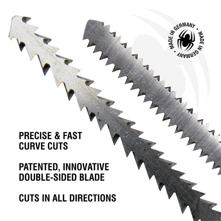 Spyder Single & Double-Sided Jig Saw Blade Set, 5 Pieces, large image number 3