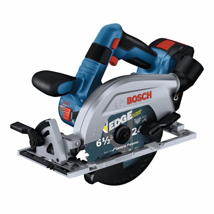 Bosch 18V 6 1/2in Circular Saw Blade Left Kit with 2 CORE18V 4Ah Compact Batteries, large image number 4