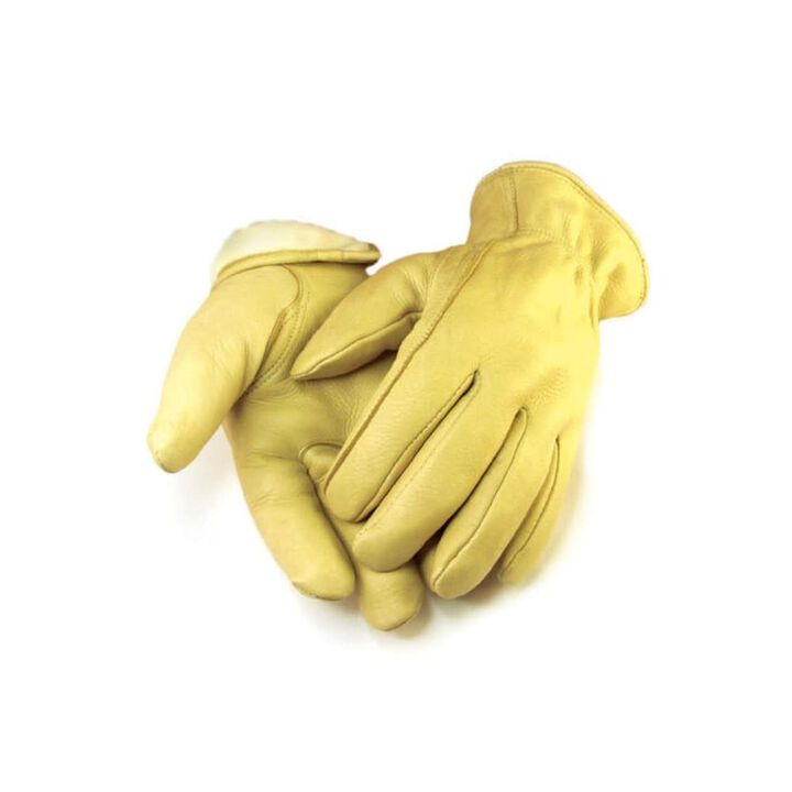 Hand Armor Mens Lined Deerskin Gloves Tan 2X