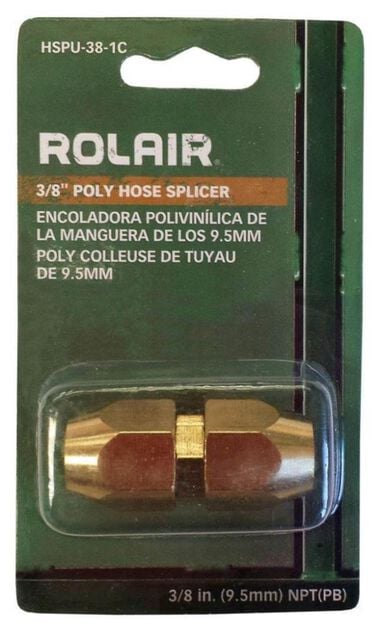 Rolair 3/8 In. Poly Hose Splicer, large image number 0