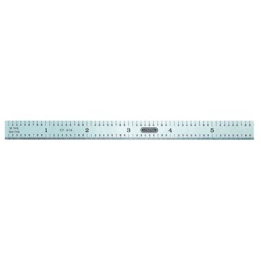 General Tools 6 Inch Precision Flexible Steel Ruler with 5R Graduations