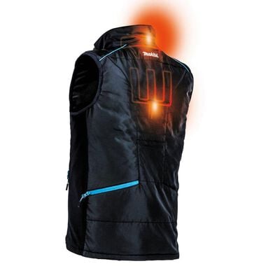 Makita 18V LXT Cordless Heated Vest Large Black (Bare Tool), large image number 3