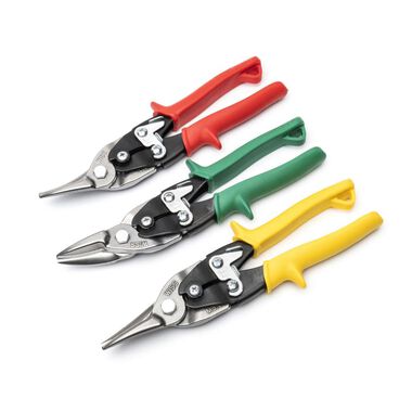 Crescent Wiss 3pk Straight Right and Left Compound Action Snips