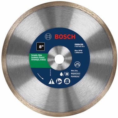 Bosch 8in Standard Continuous Rim Diamond Blade for Clean Cuts