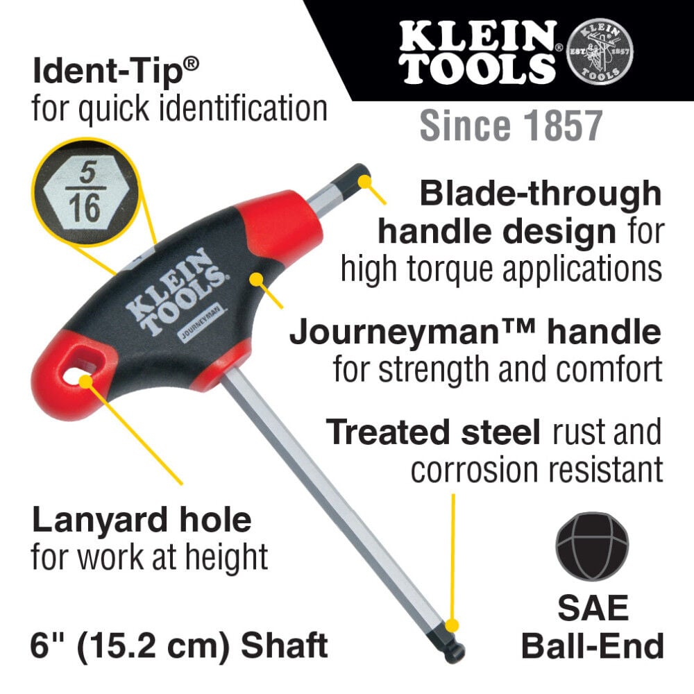 Klein Tools 10-Piece SAE Hex Key Set, 8-Piece Metric Hex Kit Set Bundle, large image number 3