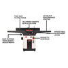 JET Black 8 Inch Helical Head Jointer 2HP, 1PH, 230V, small
