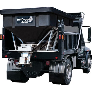 Buyers Products Company 6.0 Cubic Yd Electric Black Poly/Stainless Steel Hopper Spreader