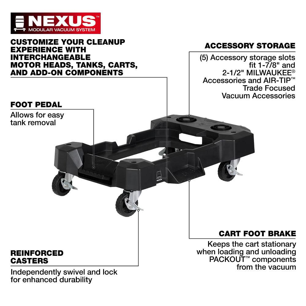Milwaukee NEXUS Wet/Dry Vacuum Cart, large image number 3