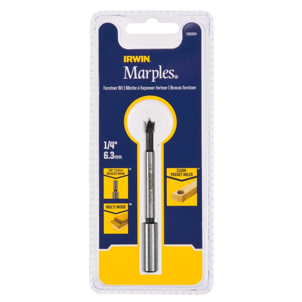 Irwin Marples 1/4in Wood Boring Forstner Bit, large image number 3