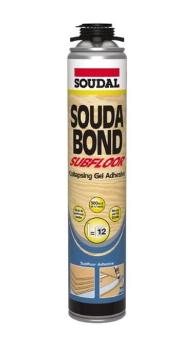 Soudal 29 Oz Aerosol Can Gun Soudabond Subfloor Gel PU Adhesive