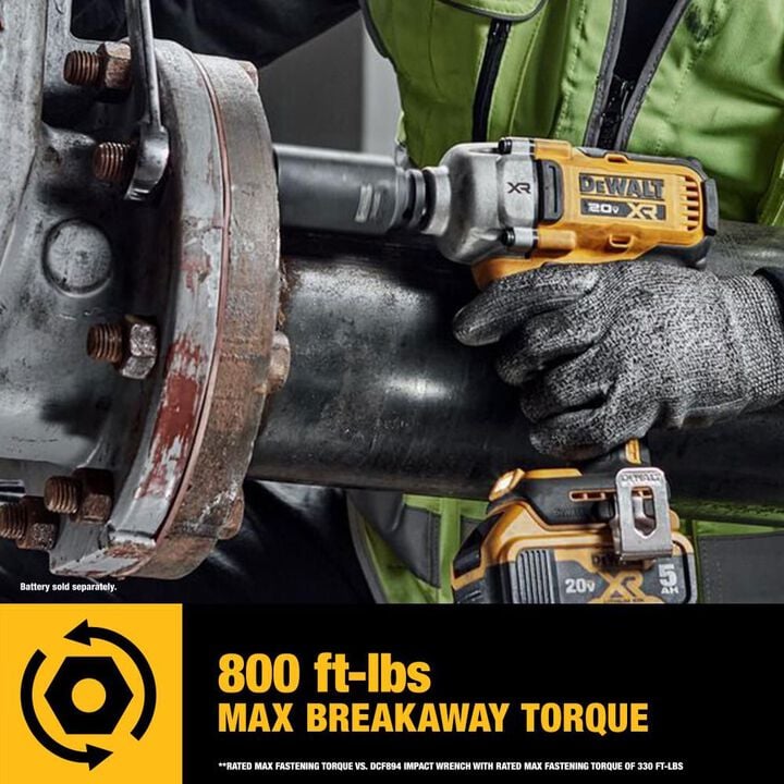 DEWALT 20V MAX XR 1/2in Mid Range Impact Wrench Kit with Hog Ring Anvil, large image number 11