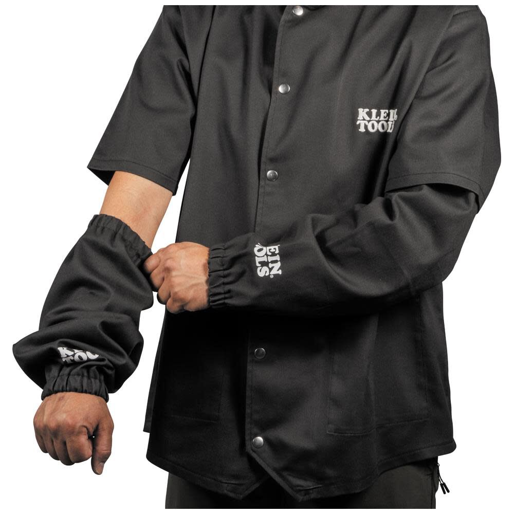 Klein Tools Cotton Welding Sleeves, Black, OSFM, large image number 4