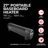 VisionAir 27 In. 750/1500W 5118 Btu 161 Sq-Ft. Convection Baseboard Heater, small image number 4