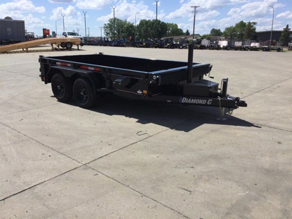 Diamond C MDT 12 Ft Tandem Axle Dump Trailer Used 2024, large image number 4