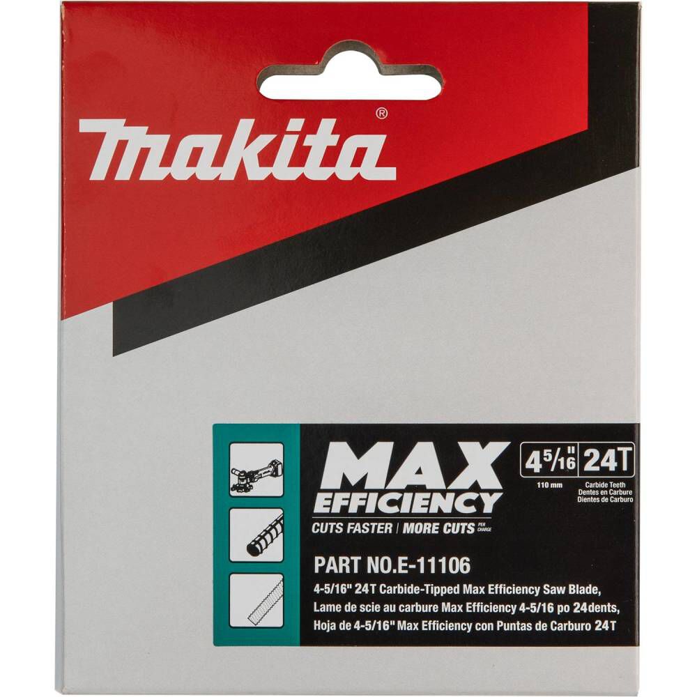 Makita Cutter Blade 4 5/16in 24T Max Efficiency CERMET Tipped Rebar and Steel Rods, large image number 2