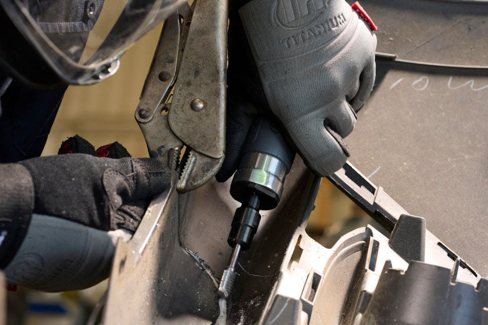 Ingersoll Rand 1/4 In. Inlet 0.33HP 0.25KW Rear Exhaust Straight Air Die Grinder, large image number 4