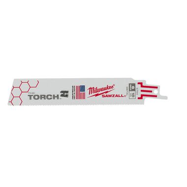 Milwaukee 6 in. 18 TPI THE TORCH SAWZALL Blade 5PK, large image number 0