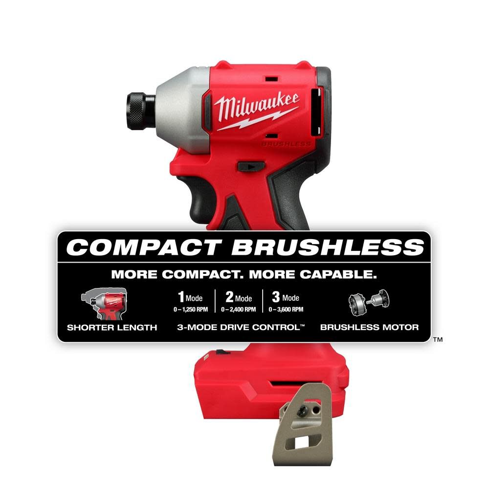 Milwaukee M18 Compact 1 4 In Hex 3 Speed Impact Driver Bare Tool 3651 20 Simolary simolary.com 6