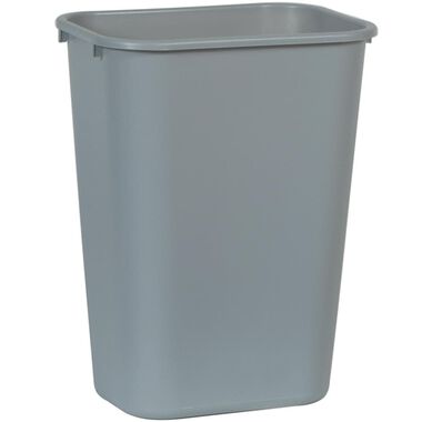 Rubbermaid Large Gray Wastebasket, large image number 0