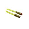 Coilhose 25ft Reusable Rigid & Swivel Fittings Flexeel Coil, 1/4in NPT, Yellow, small image number 2