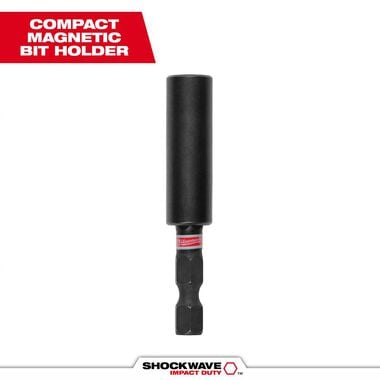 Milwaukee SHOCKWAVE 2.36 in. Compact Magnetic Bit Tip Holder