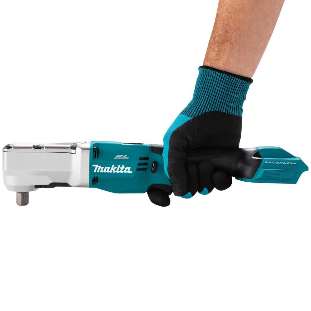 Makita 18V LXT Lithium-Ion Brushless Cordless High Torque 1/2 Inch Square Drive Angle Impact Wrench with Detent Pin (Bare Tool), large image number 9