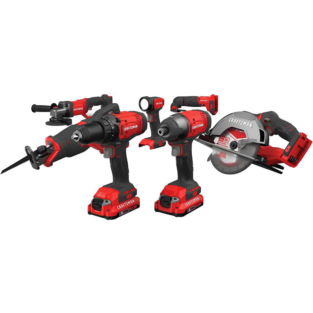 CRAFTSMAN V20 7 Tool Combo Kit - CMCK700D2