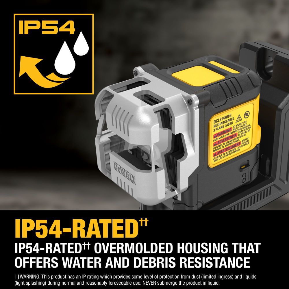 DEWALT USB Rechargeable Green 3 X 180 Degree Line Laser Base Kit, large image number 9