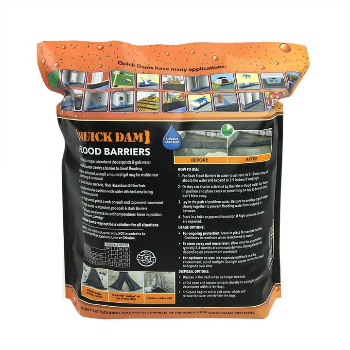 Quick Dam 10-ft L x 6-in W Self-Inflating Flood Barrier, large image number 12