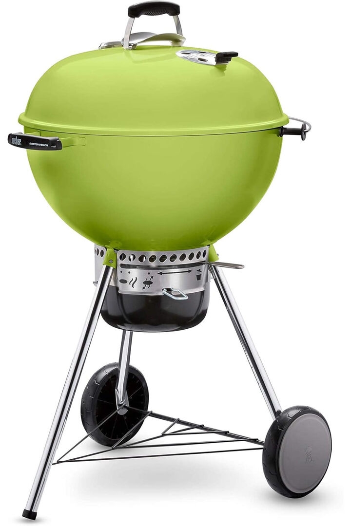 Weber Master-Touch 22 Inch Charcoal Grill with Thermometer, Spring Green, large image number 2