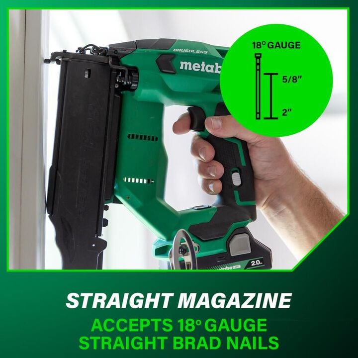 Metabo HPT 18V Brad Nailer Compact 18 Gauge Cordless Kit 2Ah, large image number 5