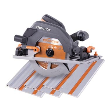 Evolution Power Tools 15A 3700 Rpm 45 deg Multi-Material Cutting Circular Saw with Blade
