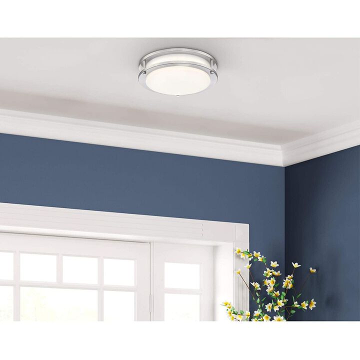 Westinghouse 11in 19W Brushed Nickel LED Ceiling Light Fixture, large image number 3