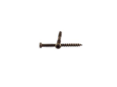 Woodpro #10 x 2-1/2 In. 1000 Hour PPG E-Coat Brown Composite Deck Screws