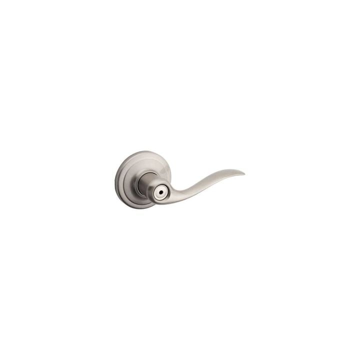 Kwikset Satin Nickel Bed/Bath Tustin Privacy Door Lever