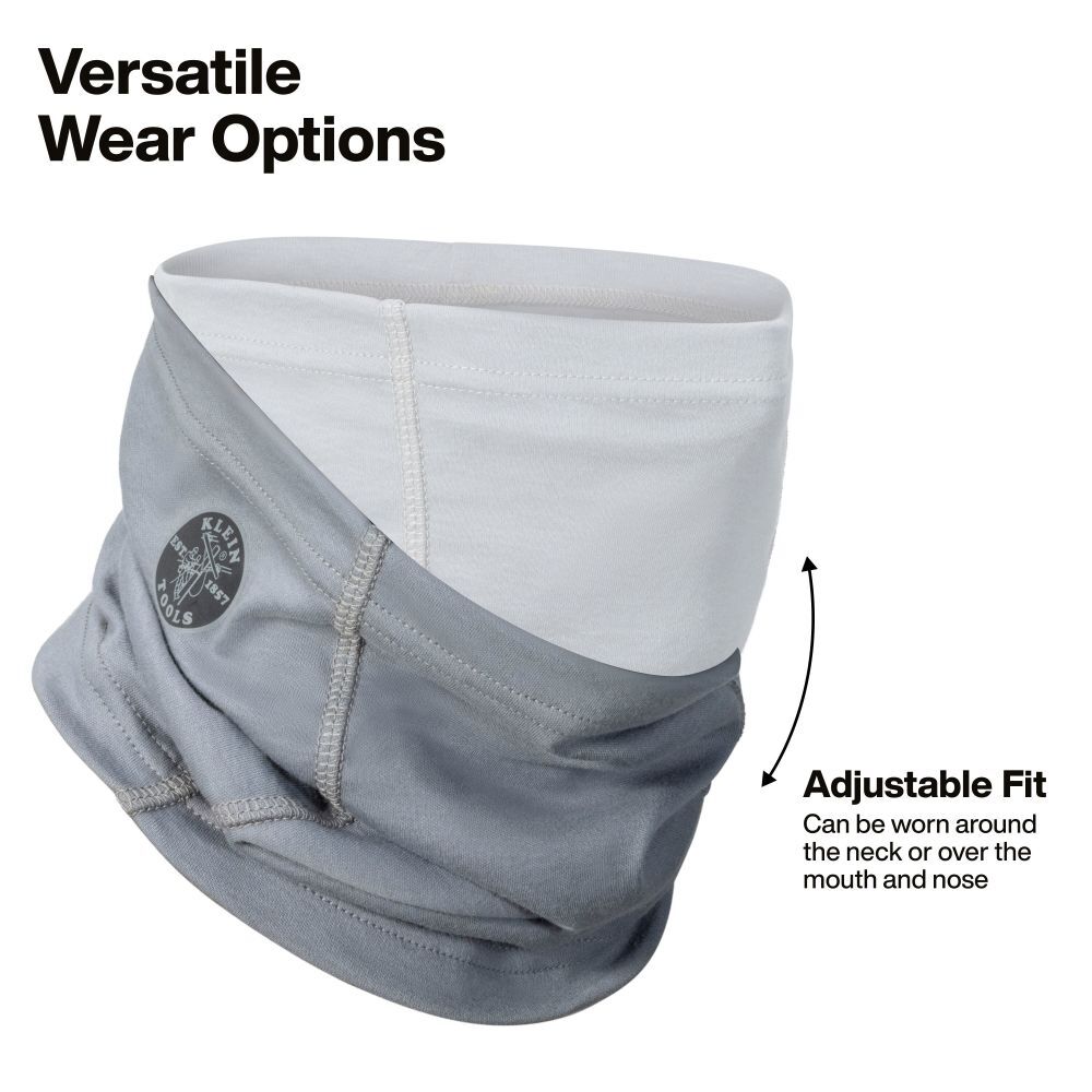Klein Tools Flame-Resistant Neck Gaiter Gray, large image number 3