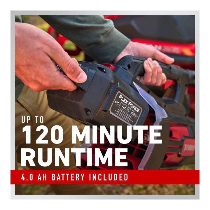 Toro 60V Maximum 900 CFM Battery-Powered Handheld Leaf Blower Kit, large image number 2
