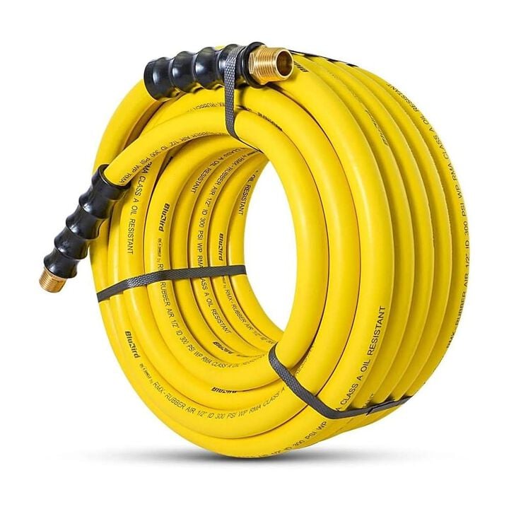 BluBird OilShield Next-Gen 1/2 Inch x 100 Ft. Rubber Air Hose Assembly, large image number 1