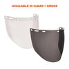Ergodyne Smoke Face Shield Replacement for Cap-Style Hard Hat & Safety Helmet, small image number 6