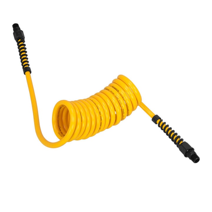 DEWALT 10 Ft 1/4 Inch MNPT Polyurethane Recoil Hose