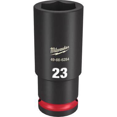 Milwaukee SHOCKWAVE Impact Duty Socket 1/2in Drive 23MM Deep 6 Point