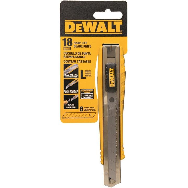 DEWALT 18 mm Metal Body Snap Off Knife, large image number 2