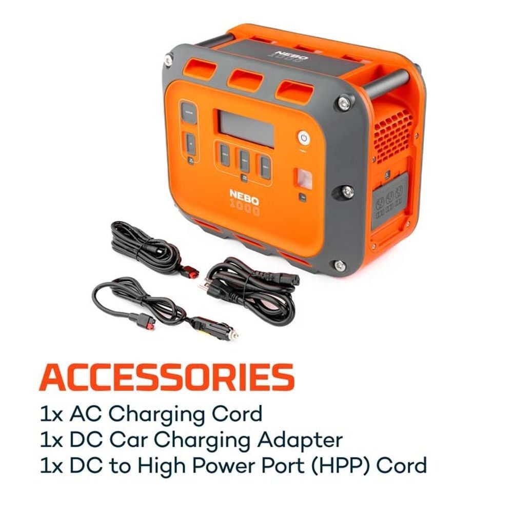 Nebo Intrepid 1000 Watt Lithium-Ion Battery Solar Portable Power Station, large image number 4