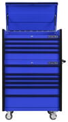 Extreme Tools DX Series 41 Inch W x 25 Inch D 4 Drawer Top Chest & 6 Drawer Roller Cabinet Combo Blue with Black Drawer Pulls, small image number 2