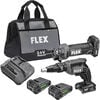 FLEX 24V 2 Tool Combo Kit Drywall Screw Gun & Cut Out Tool, small image number 1