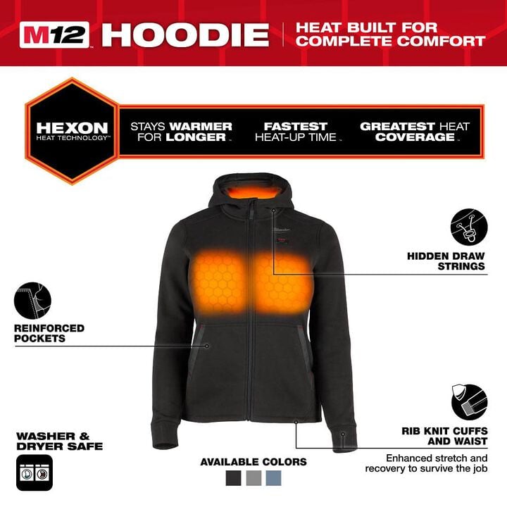 Milwaukee M12 Women's Heated Hoodie Kit, large image number 1